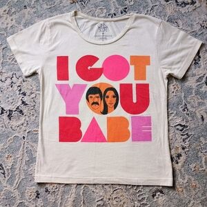 Anthropologie | "I Got You Babe" Sonny & Cher Tee | Size XS